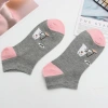 Wholesale 200-stitch all-cotton boat socks for women in spring and autumn, versatile cartoon women's socks, and street stall socks from the manufacturer Application Scenario